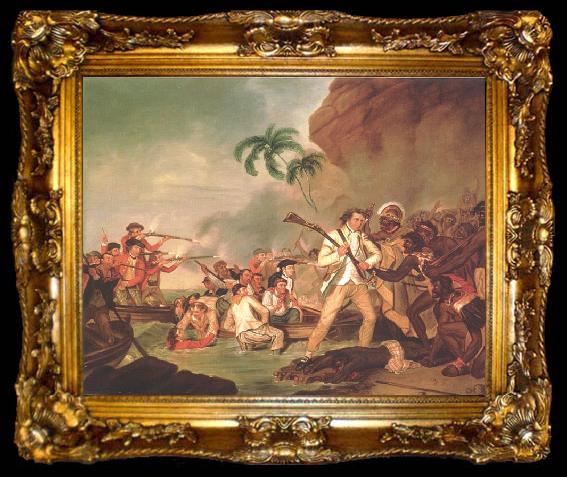 framed  George Carter Death of Captain James Cook, ta009-2